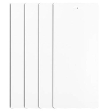 DALIX 82.5" White Vertical Blinds Replacement Slats Sliding Door Window (4 Pack)
