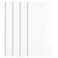 DALIX 82.5" White Vertical Blinds Replacement Slats Sliding Door Window (4 Pack)