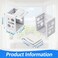 Jetec 4 Pcs 1 Inch Mini Blind Bracket Replacement Plastic Headrail Mounting