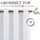 RYB HOME White Curtains Room Seperating Divider for Shared Apartment Dorm