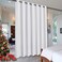 RYB HOME White Curtains Room Seperating Divider for Shared Apartment Dorm