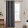 RYB HOME Grey Curtains Blackout Room Divider Screen Privacy Wall Divider