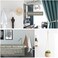 Crystal Curtain Holdbacks, Curtain Tieback Hooks Silver Curtain Holder for Drapes Wall Mounted Curtain Pullbacks Window Curtains Treatment Holdbacks Set of 2, Brushed Nickel