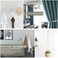 Crystal Curtain Holdbacks, Curtain Tieback Hooks Silver Curtain Holder for Drapes Wall Mounted Curtain Pullbacks Window Curtains Treatment Holdbacks Set of 2, Brushed Nickel
