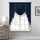 StangH Navy Blue Velvet Waterfall Valances W39 inches, 1 Panel