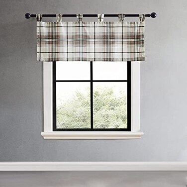 Eddie Bauer - Decorative Window Valance, Tab Top, 20 x 50