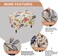 Ottoman Cover Rectangular Storage Ottoman Slipcover Footrest Stool Covers