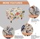 Ottoman Cover Rectangular Storage Ottoman Slipcover Footrest Stool Covers