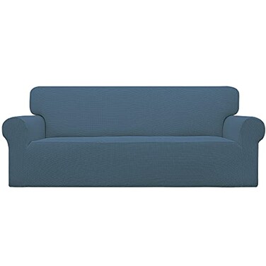 Easy-Going Stretch Couch Covers for Sofa Washable Large Bluestone