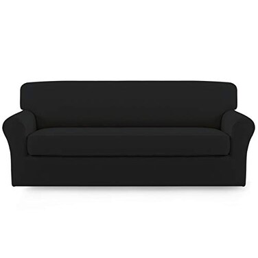 Easy-Going 2 Pieces Stretch Oversized Couch Sofa Slipcover Washable
