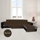 Easy-Going Reversible L-Shape Sectional Couch Cover, X-Large, Coffee/Coffee