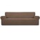 Easy-Going Stretch 4 Seater Oversized Sofa Couch Cover Brown