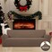 Easy-Going Stretch 4 Seater Oversized Sofa Couch Cover Brown