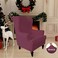 Easy-Going Stretch Wingback Chair Sofa Slipcover ASH Rose