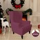Easy-Going Stretch Wingback Chair Sofa Slipcover ASH Rose