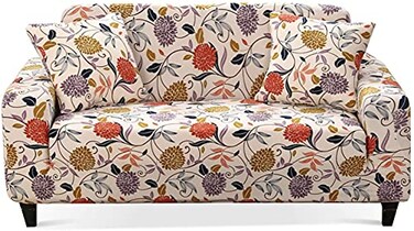 HOOBUY Printed Sofa Cover Stretch Couch Covers Patterned Sofas Seater Slipcovers for 4 Cushion Couch Set HT (4 Seater/Large 3 Seater)