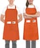 Utopia Kitchen 2 Pack Bib Apron, Adjustable with 2 Pockets, Water and Oil Resistant, Cooking Kitchen Chef Apron for Women Men