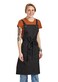 Caldo Crossback Kitchen Apron for Cooking (Black)