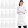 Syntus 12 Pack Apron with 2 Pockets Aprons for Men Women, Polyester, White