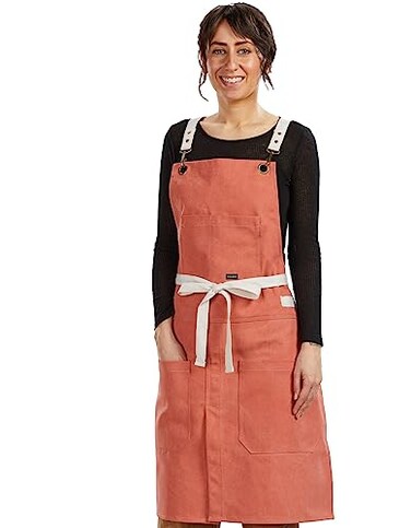 Caldo Split Leg Apron (Terracotta)