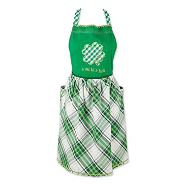 DII Celebrate St. Patrick's Day Kitchen Collection, Apron, Lucky Clover