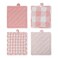 DII Gingham Check Kitchen Collection, Pink, Potholder Set