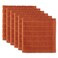 DII Basic Terry Collection Solid Windowpane Dishcloth Set, 12x12, Spice, 6 Piece