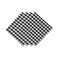 DII Cotton Napkin Set Machine Washable Everyday Basic, 20x20, Black &amp; White Gingham, 4 Count