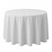Surmente 70 Inch White Tablecloths for Round Tables