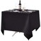 Surmente Small Black Square Tablecloth 70x70 Inch