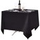 Surmente Small Black Square Tablecloth 70x70 Inch