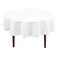 Hiasan Round Tablecloth, 60 Inch, White &frac14;&OElig;1 Pack