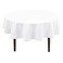Hiasan Round Tablecloth, 60 Inch, White &frac14;&OElig;1 Pack