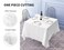 Surmente Small White Square Tablecloth 52x52 Inch