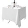 Surmente Small White Square Tablecloth 52x52 Inch