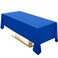 Surmente 60x102 Inch Blue Tablecloth for 6 Foot Rectangle Tables