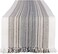 DII Everyday Collection Fringed Stripe Tabletop, Table Runner, 14x72, Black