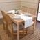 Encasa XO Table Runner, Cotton Canvas Dining Runner 13"x72