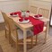 Encasa XO Table Runner, Cotton Canvas Dining Runner 13"x72