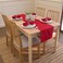 Encasa XO Table Runner, Cotton Canvas Dining Runner 13"x72