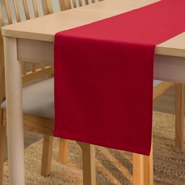 Encasa XO Table Runner, Cotton Canvas Dining Runner 13"x72
