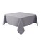 Biscaynebay Textured Fabric Square Tablecloths 54x54 Inches, Silver Grey Water Resistant Spill Proof Table Cloth Washable Small Card Folding Table Covers for Dining, Kitchen, Wedding and Parties