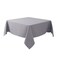 Biscaynebay Textured Fabric Square Tablecloths 54x54 Inches, Silver Grey Water Resistant Spill Proof Table Cloth Washable Small Card Folding Table Covers for Dining, Kitchen, Wedding and Parties