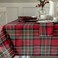Benson Mills Holiday Plaid Tablecloth (Red, 60" X 84" Rectangular)