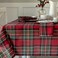 Benson Mills Holiday Plaid Tablecloth (Red, 60" X 84" Rectangular)