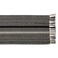 DII Braided Stripe Table Runner, 15x72 with 2.5" Fringe, Black