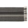 DII Braided Stripe Table Runner, 15x72 with 2.5" Fringe, Black