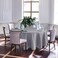 Biscaynebay Textured Fabric Round Tablecloths 90", Silver Grey Water Resistant Table Cloths Circle Folding Table Covers Linen for Dining, Kitchen, Wedding &amp; Parties etc.