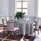 Biscaynebay Textured Fabric Round Tablecloths 90", Silver Grey Water Resistant Table Cloths Circle Folding Table Covers Linen for Dining, Kitchen, Wedding &amp; Parties etc.