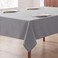 H.VERSAILTEX Linen Textured Table Cloths 54 x 80 Inch Premium Solid Tablecloth Spill-Proof Waterproof Table Cover for Dining Buffet Feature Extra Soft and Thick Fabric Wrinkle Free, Grey
